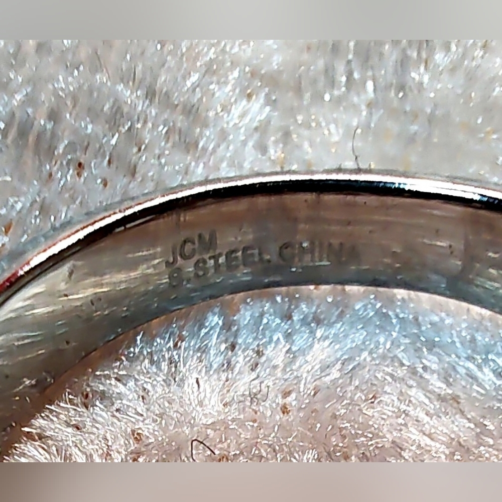 Vintage Size 7.5 Stainless Steel Heart Ring - Picture 5 of 5